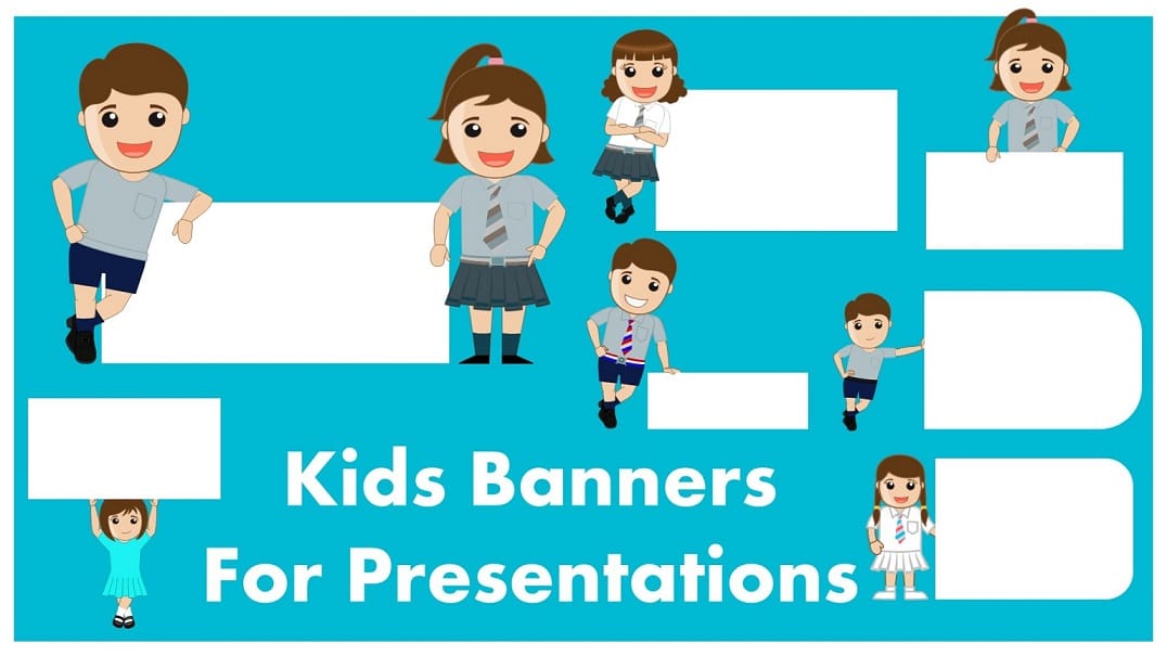 Temas gratuitos de Google Slides para banners para niños lindos  