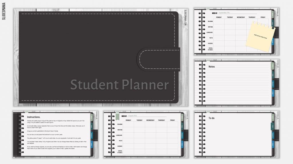 Free Google Slides Planner Chore Chart for Adults