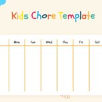 Free Kids Chore Chart Template