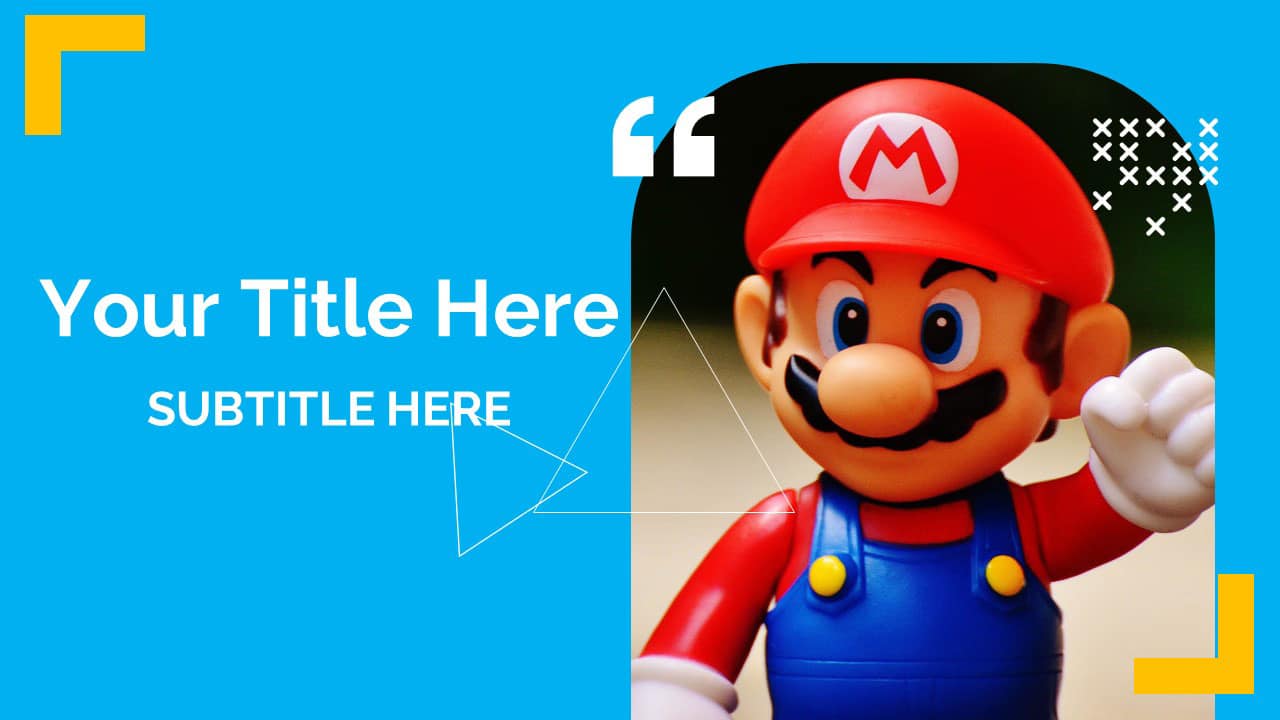 Free Mario Girly Background Google Slides Themes