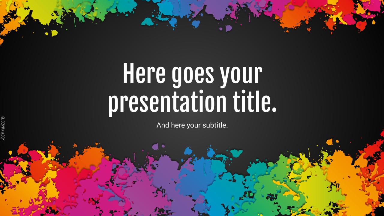 Fun Background Google Slides and PowerPoint Template