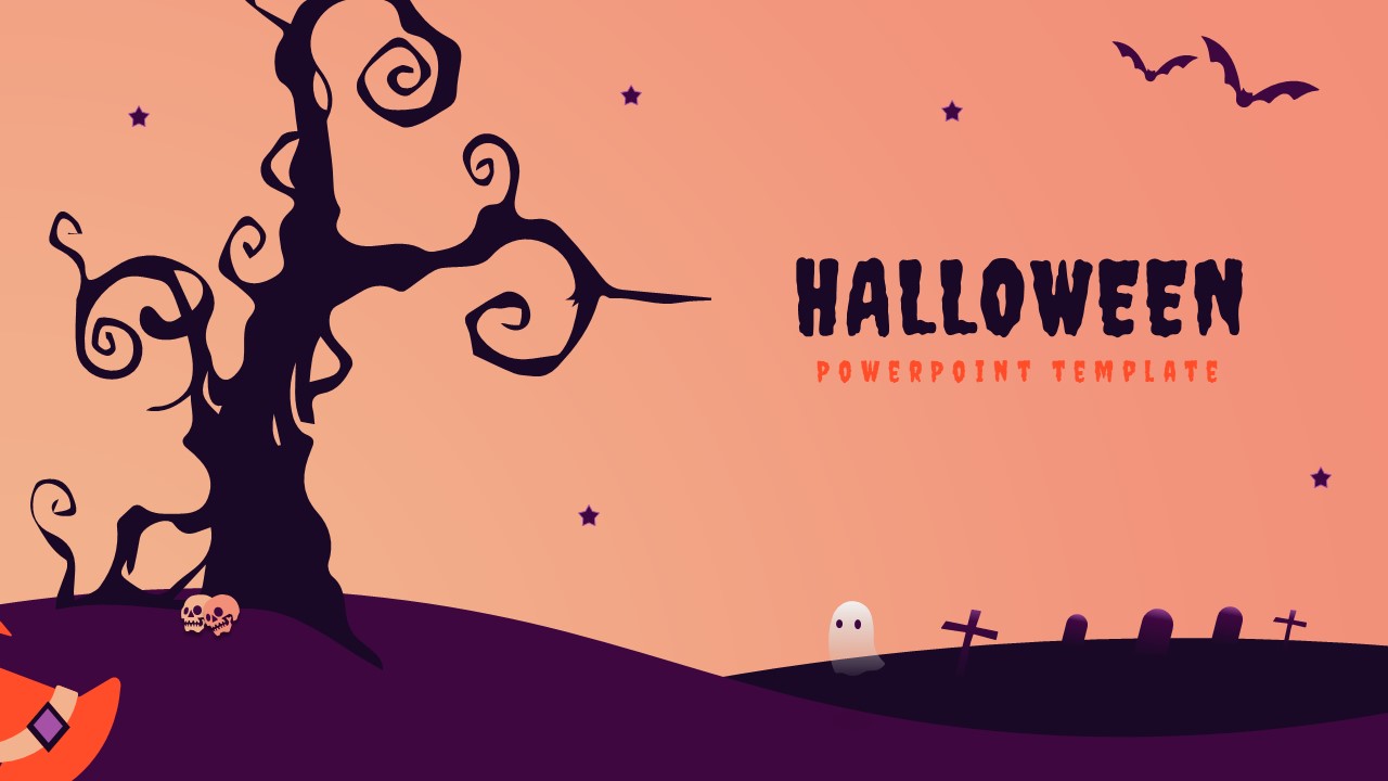 Spooky Halloween background for ppt for your holiday presentations