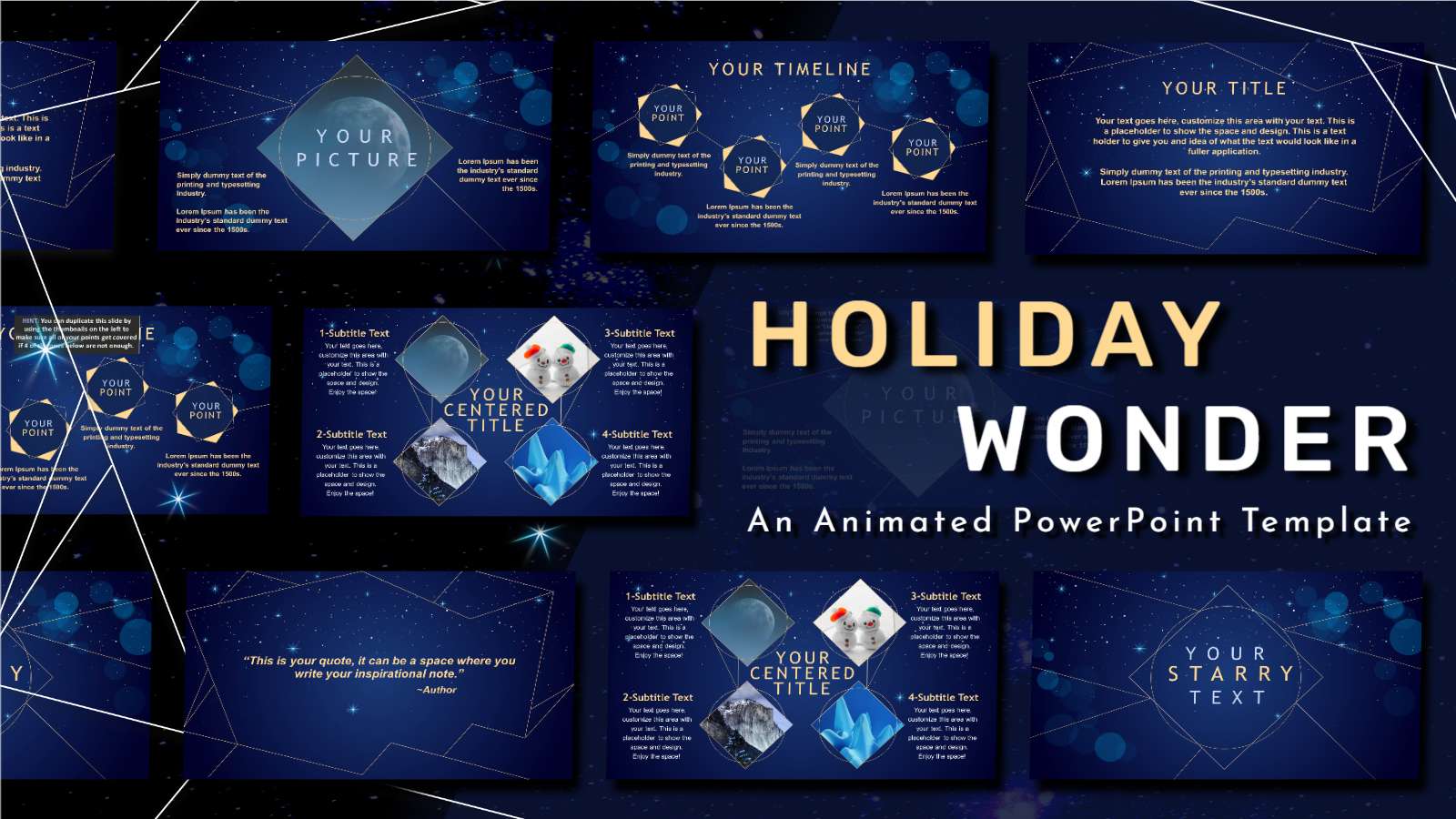 Holiday wonder template 