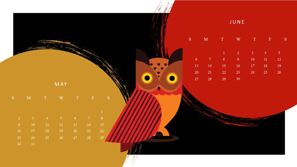 Free Google May June 2021 Calendar Template
