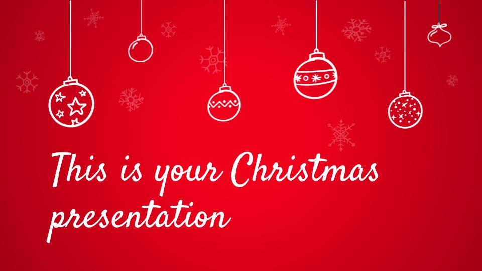 Merry Christmas Background for PowerPoint and Google Slides 