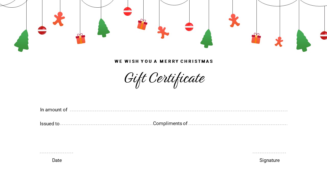 photo gift certificate template