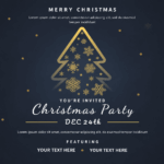 free christmas party flyer template
