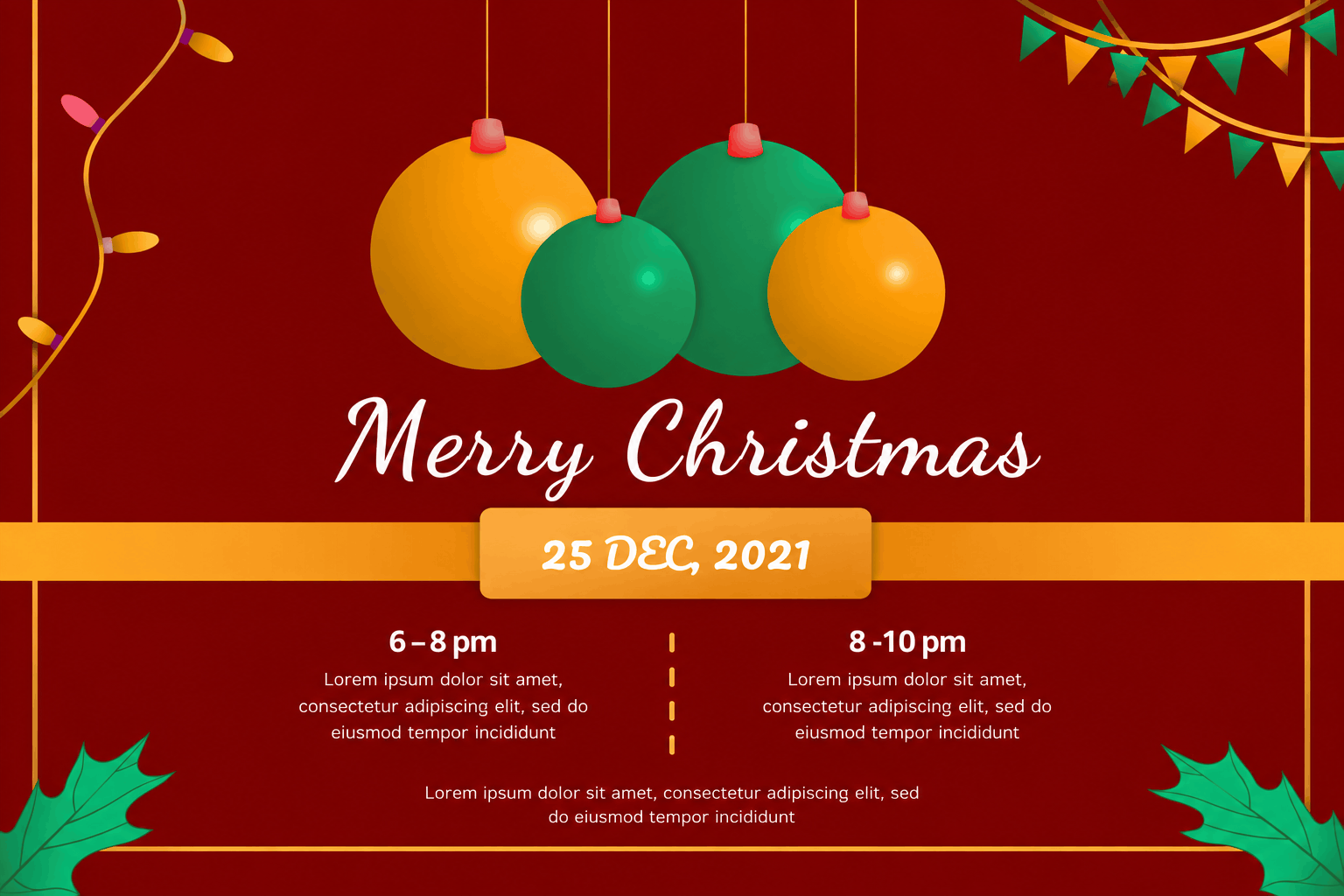 chrsitmas theme party invites