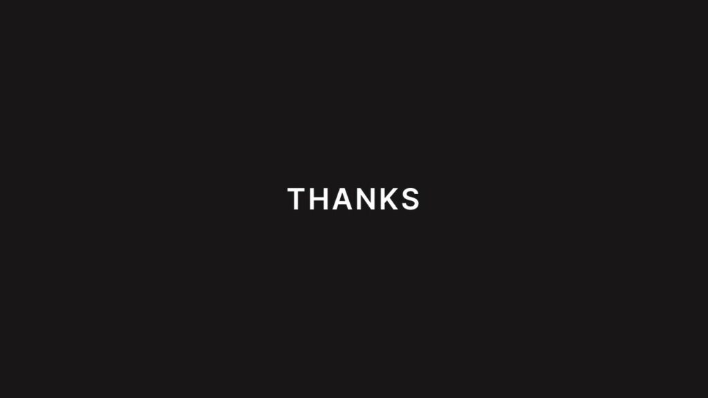 A Thank You Template over Dark Background
