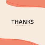 An ending slide of a presentation with a thank you note