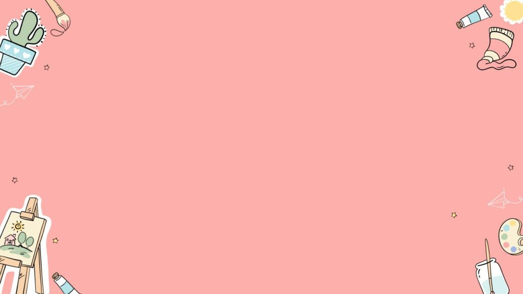 A cute pinkish background with painting vectors