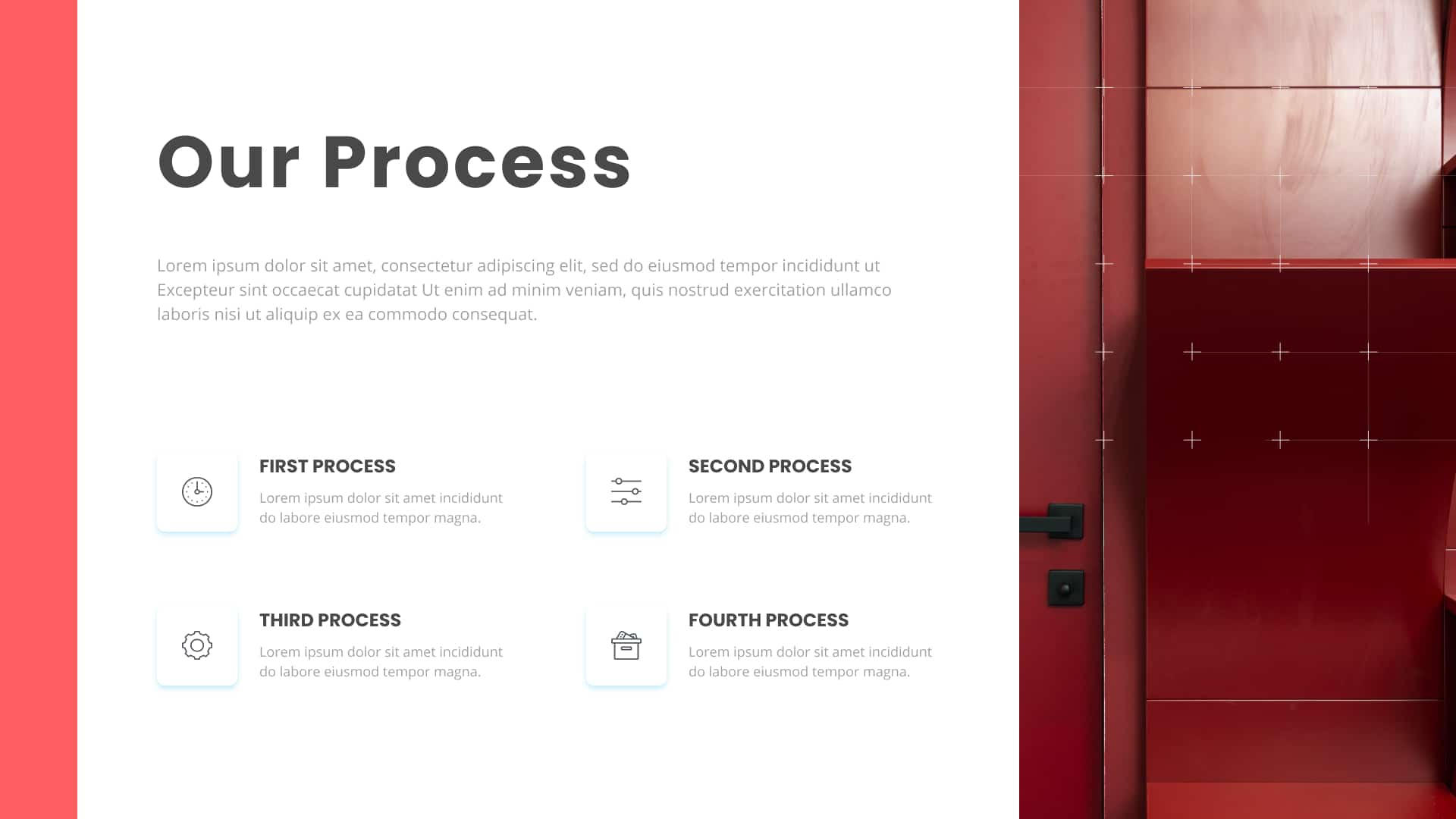 A light background to define work process