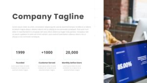 Best template to feature company tagline