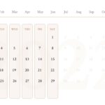 A interactive January month calendar