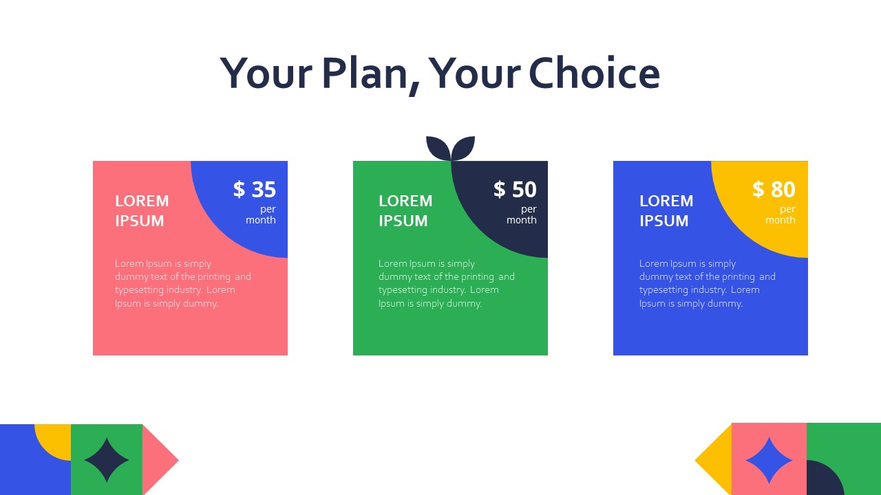Pricing Table template