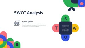 Colorful SWOT analysis template