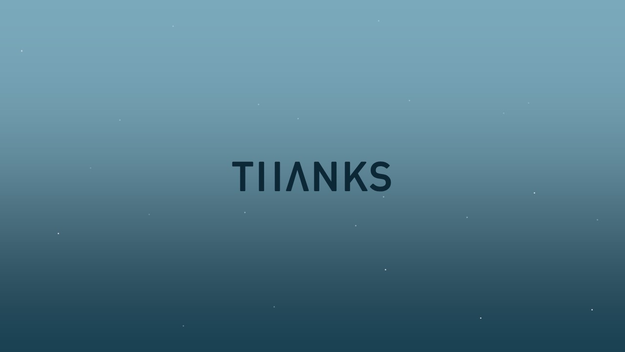 A thank you slide