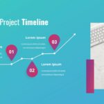 A project timeline template to show the project progress