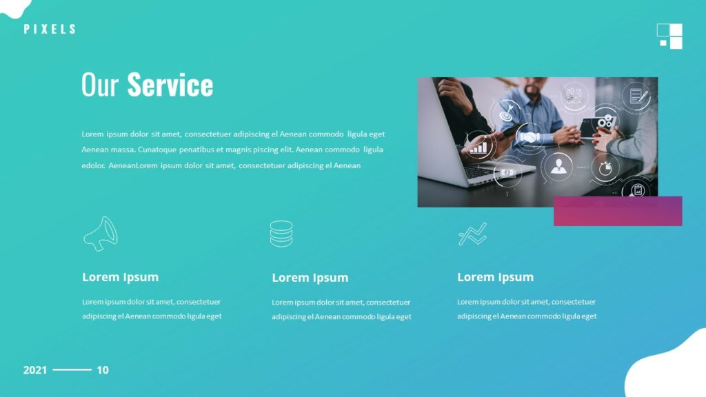 service page to showcase the services