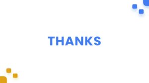 A simple thank you slide