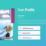 A professional team profile template to exhibit team details