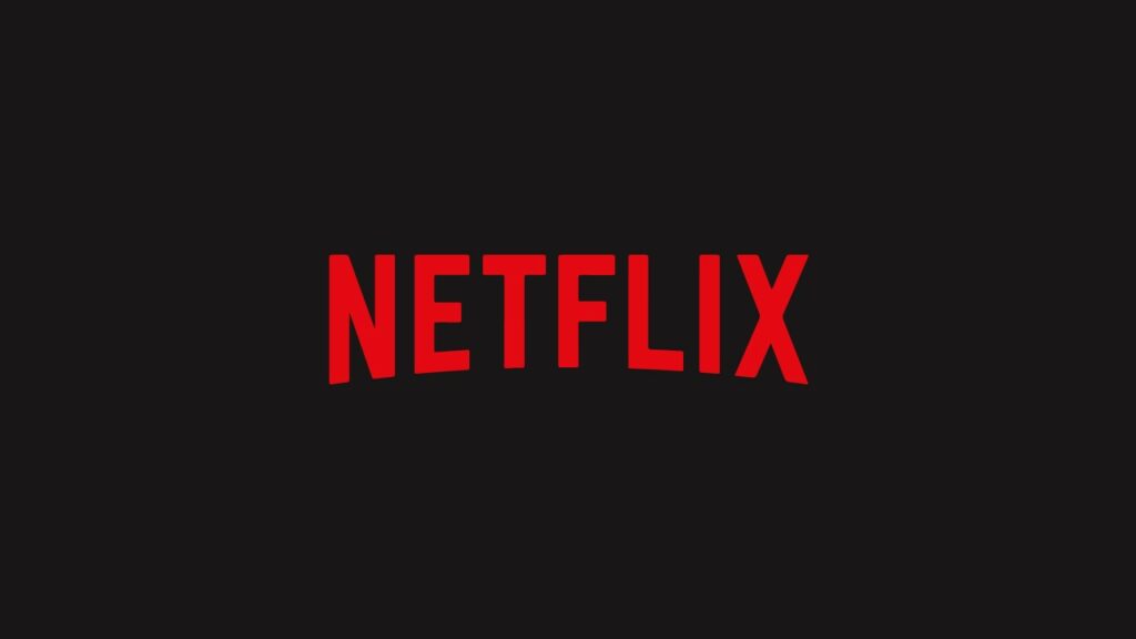 A black background with Netflix text at centre