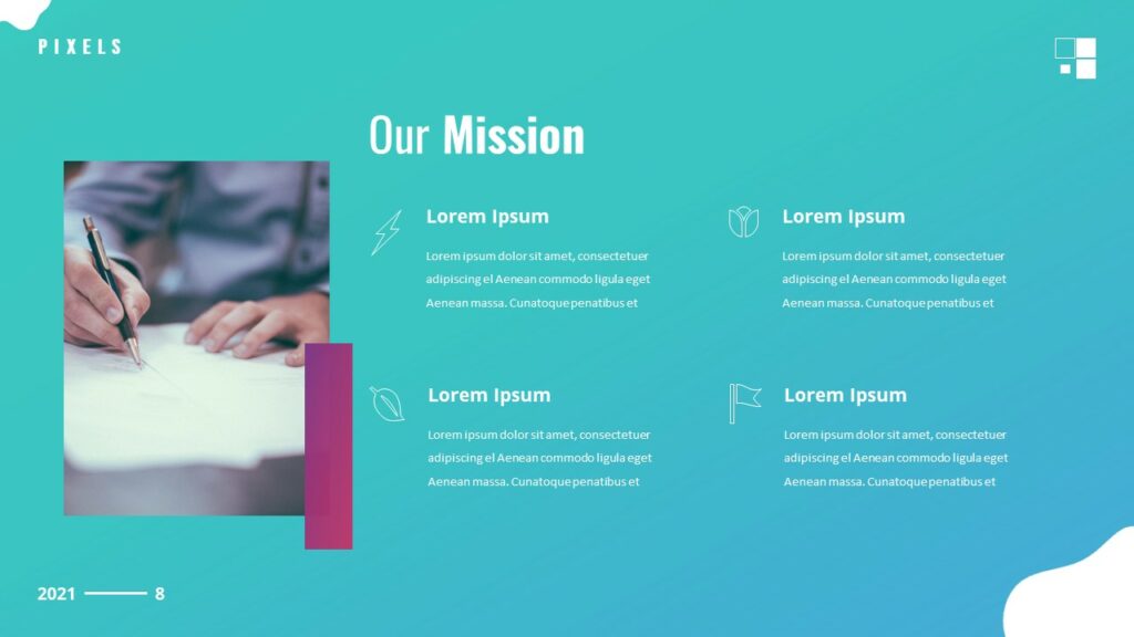 A simple template to illustrate mission