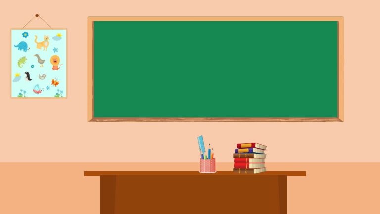 Free Google Slides Virtual Classroom Background PowerPoint Template