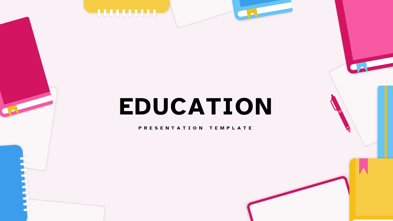Education Brochure  Free PPT Grounds and Powerpoint Template
