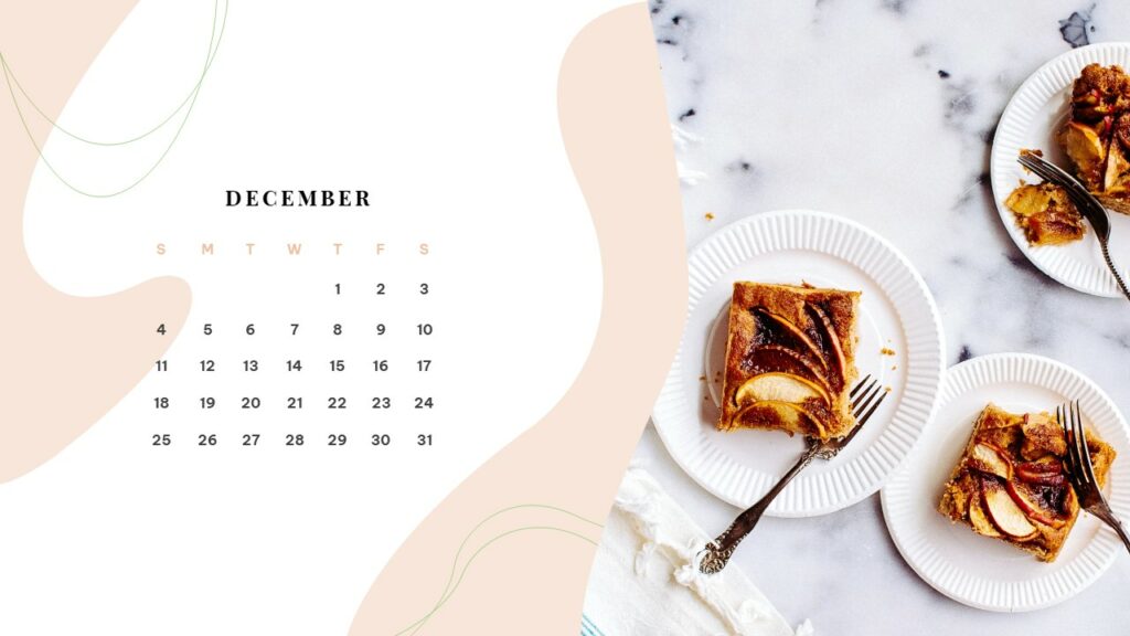 Foodie calendar for December 2022