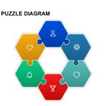 Hexagonal shape puzzle diagram