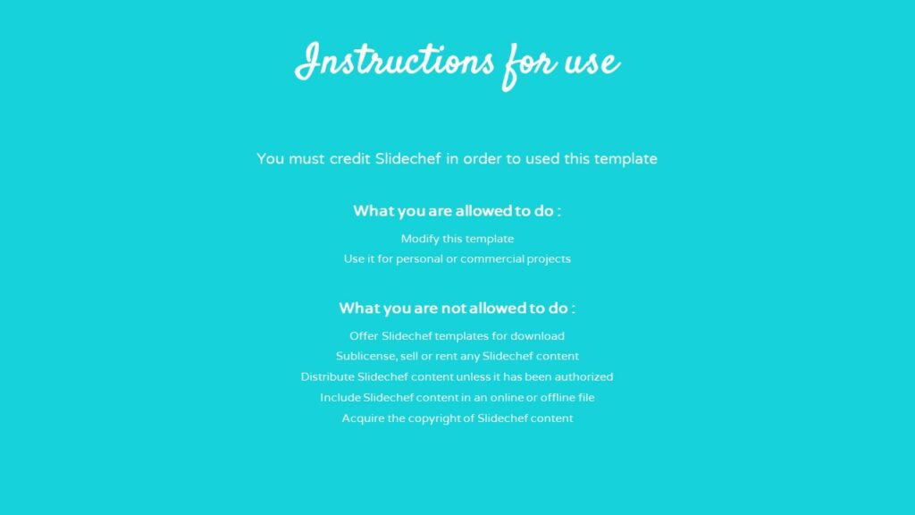 Slidechef terms and conditions