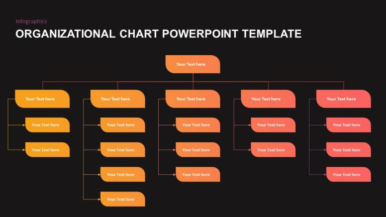 Free Google Slides Creative Organizational Chart Template PowerPoint