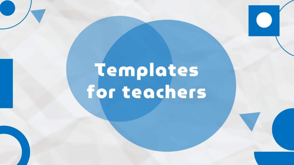 Old paper theme template for teachers