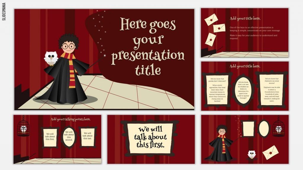 Plantilla inspirada en Harry Potter  