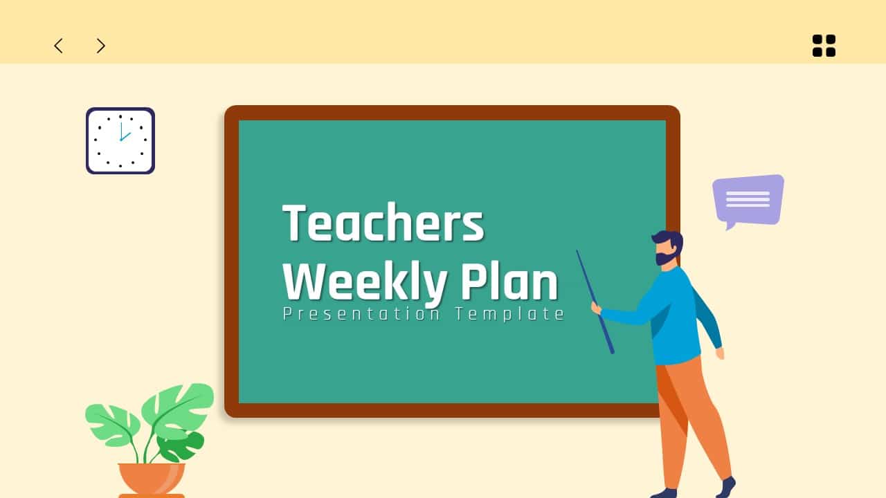 Teachers weekly plan 