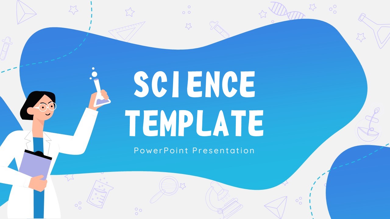 Plantilla de ciencia animada gratuita