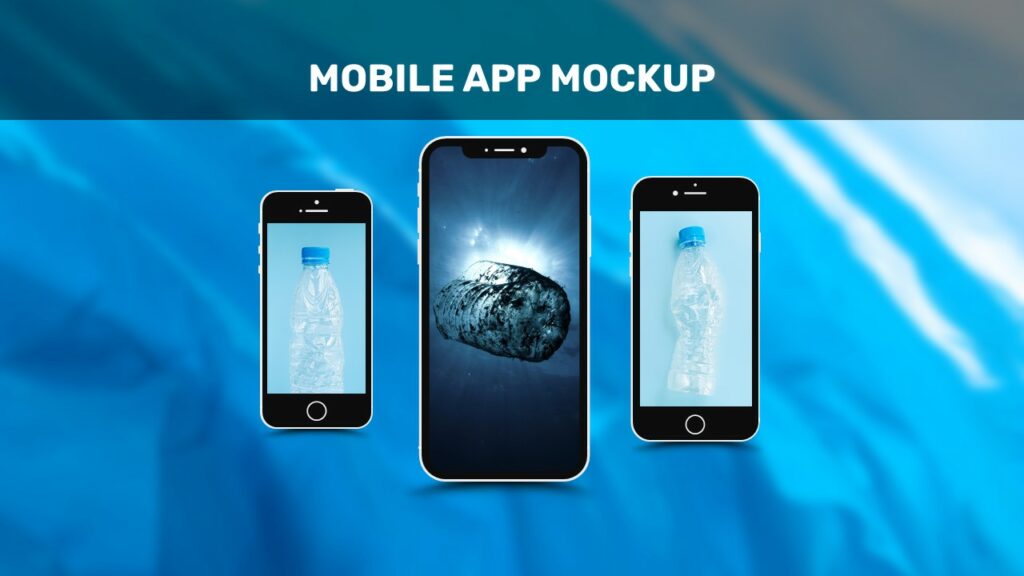 Mobile app mockup