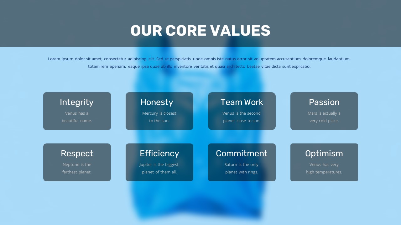 Our core values templates