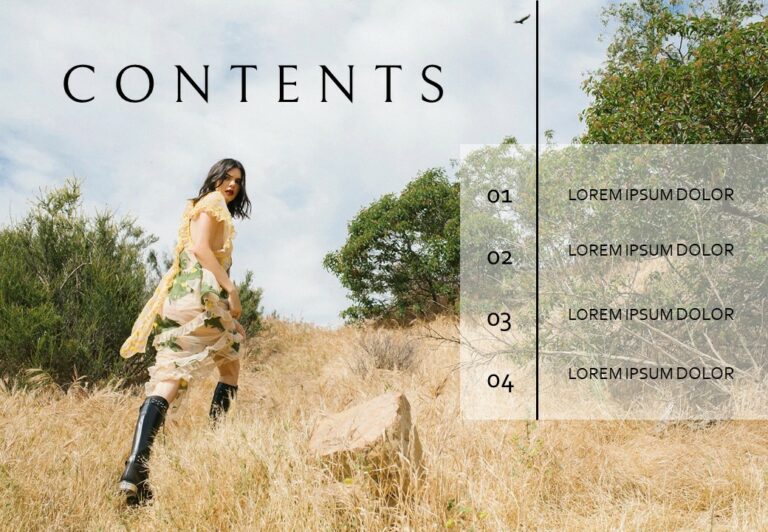 Free Fashion Show Themes PowerPoint Template & Google Slides