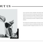 Newspaper style about us template