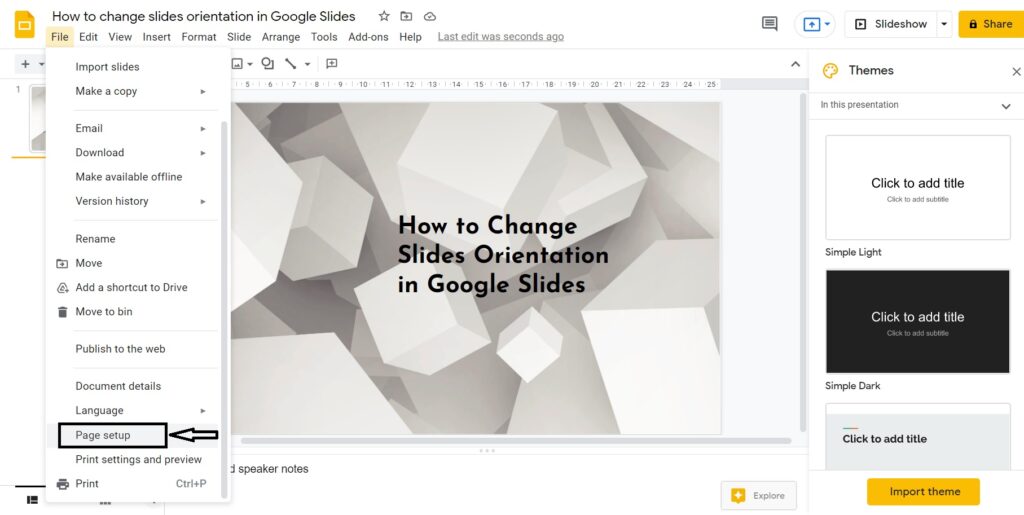 How To Turn A Slide Portrait In Google Slides