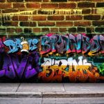 90S graffiti background