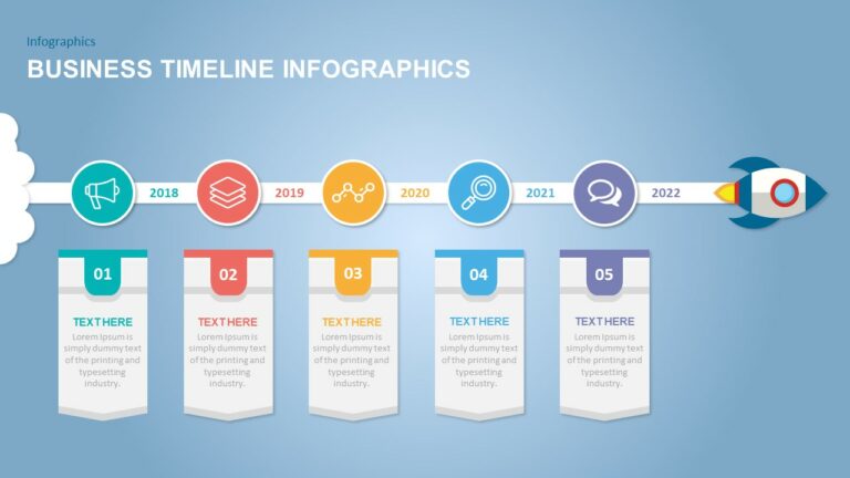 Business timeline infographic