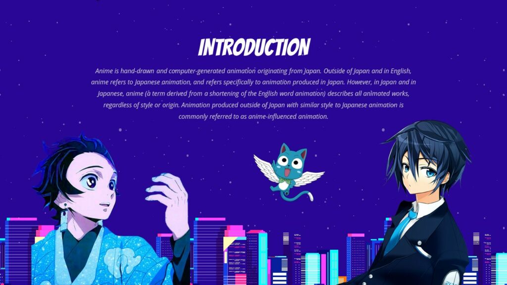 Free anime templates PowerPoint and Google Slides