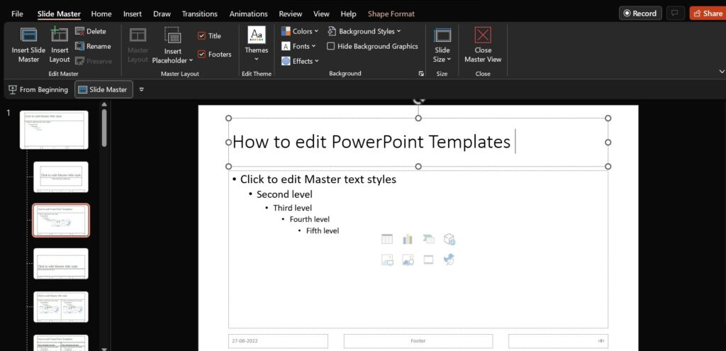 how to edit powerpoint templates