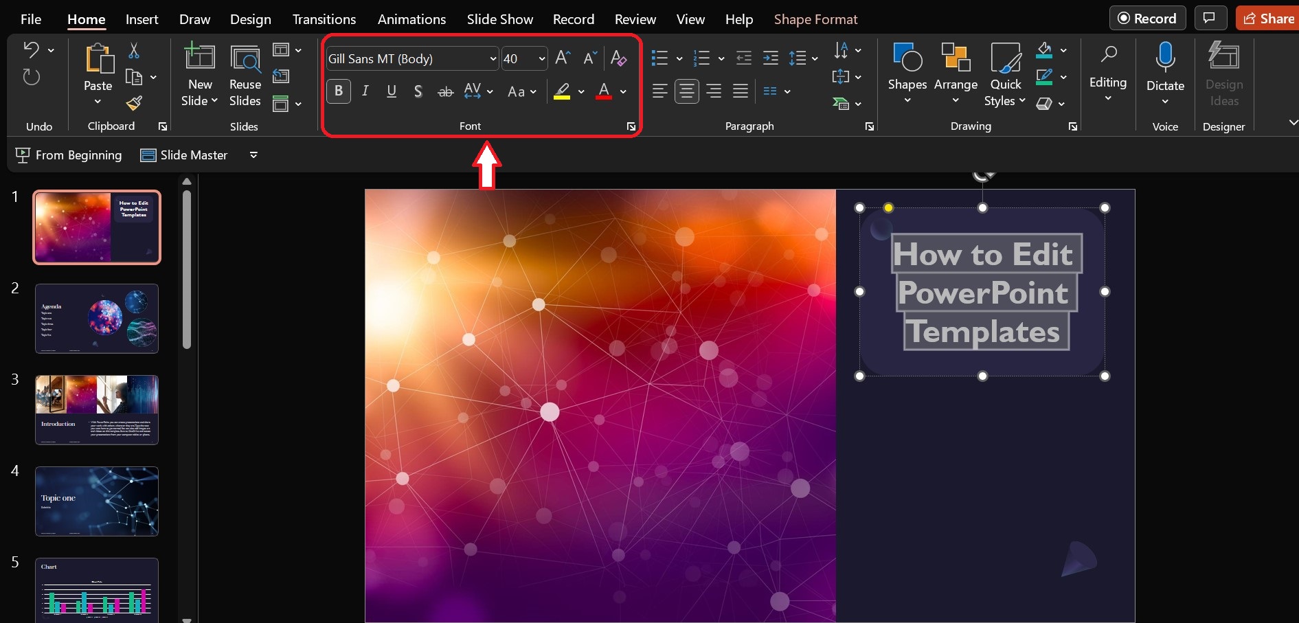 How to edit PowerPoint template 8 SlideChef