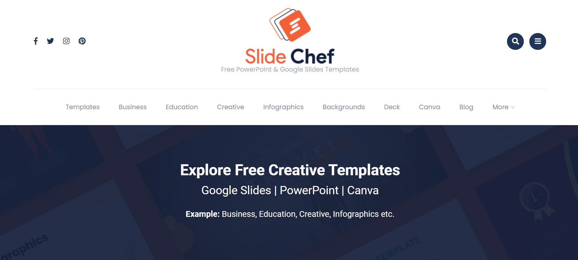 Página web de Slidechef  