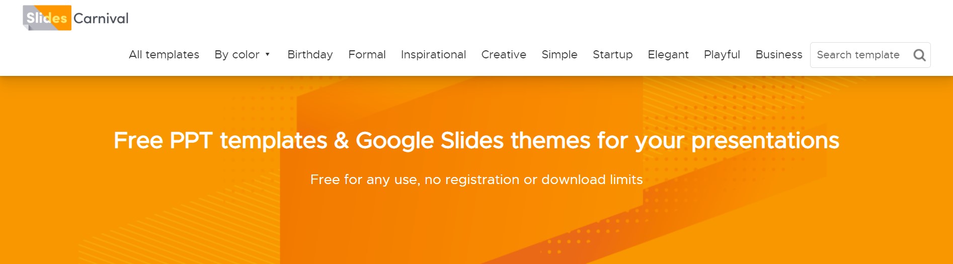 Slidescarnival webpage