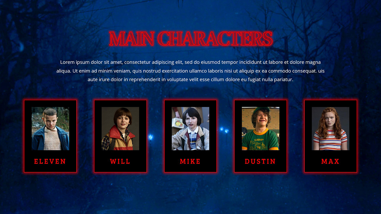 Free Stranger Things PowerPoint Template and Google Slides